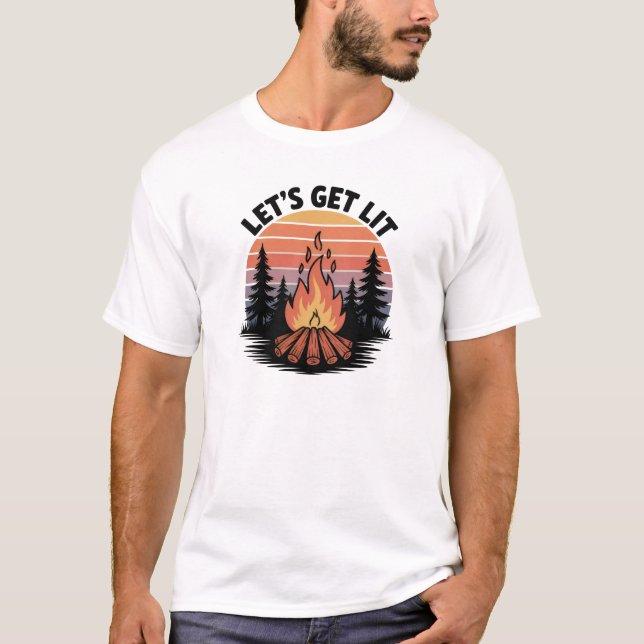 Faisons du T-shirt Camping Lit (Devant)