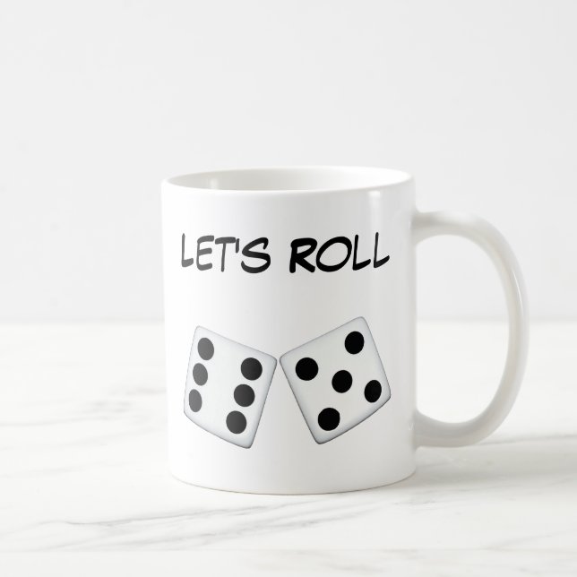 Faisons rouler Dice Mug (Droite)