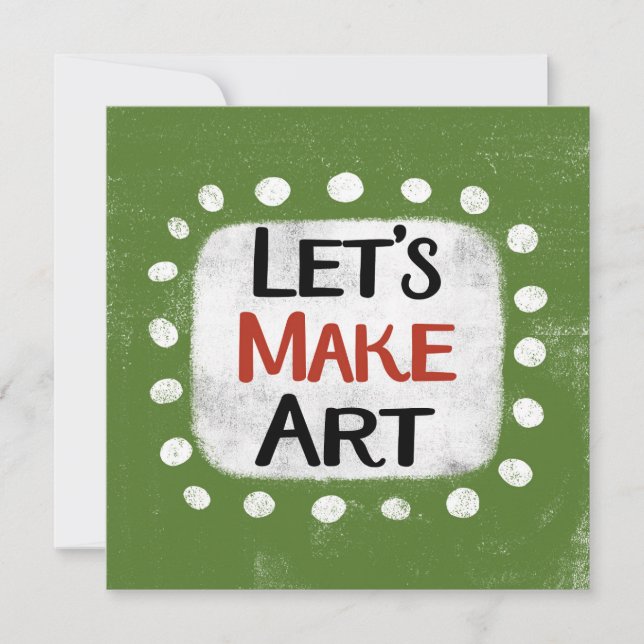 Faisons une carte de voeux d'art (Devant)