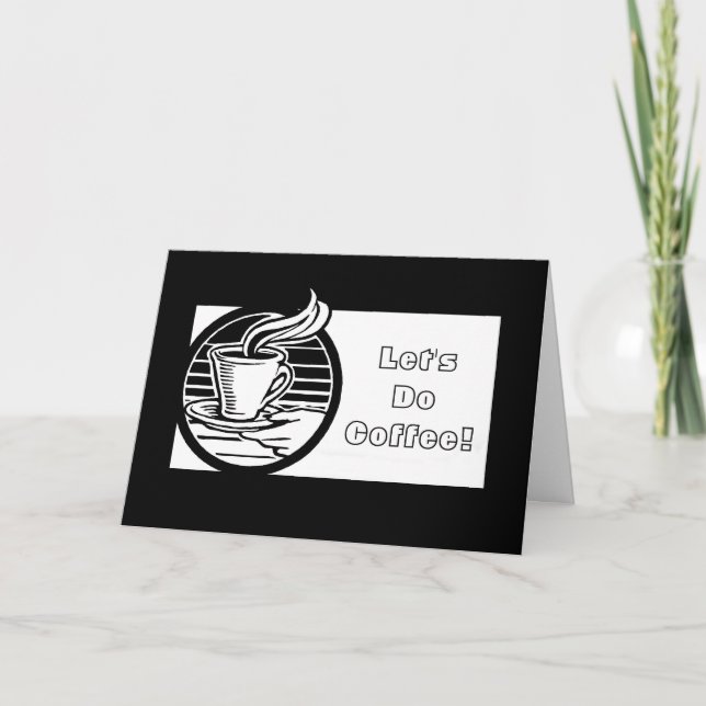 Faisons une invitation personnalisée au café (Devant)