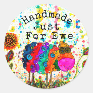 Fait à la main amusant pour Stickers Mouton Ewe