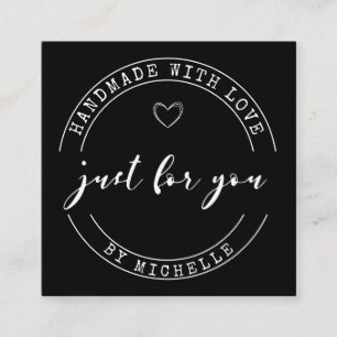 Fait À La Main Avec Carte de remerciements De Scri