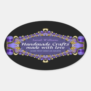 Fait à la main avec l'Autocollant Étiquette Love P