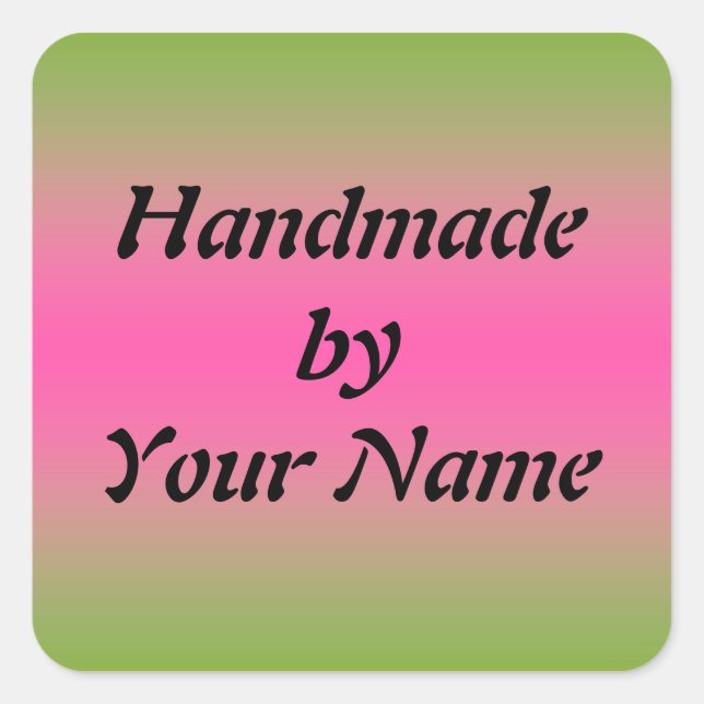 Fait à la main par autocollant Modèle (Devant)