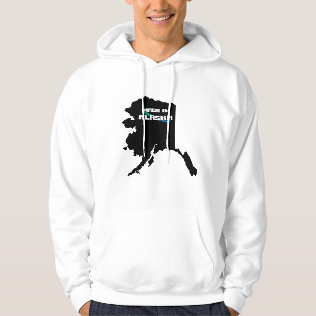 Fait dans le sweat - shirt à capuche de l'Alaska (Devant)