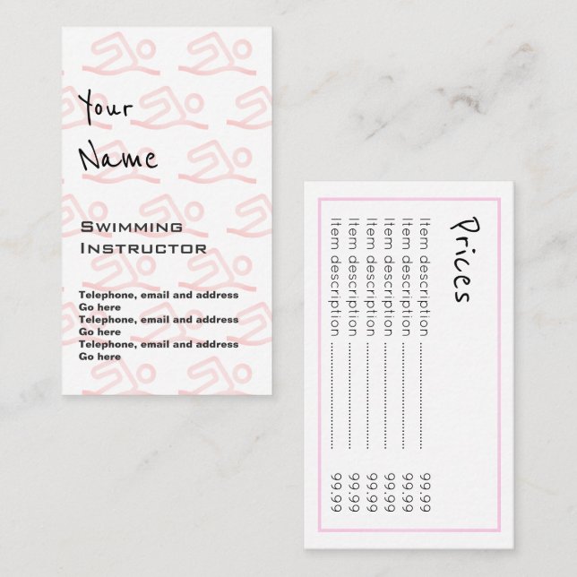 "Fait écho" des cartes des prix d'instructeur de (Devant / Derrière)