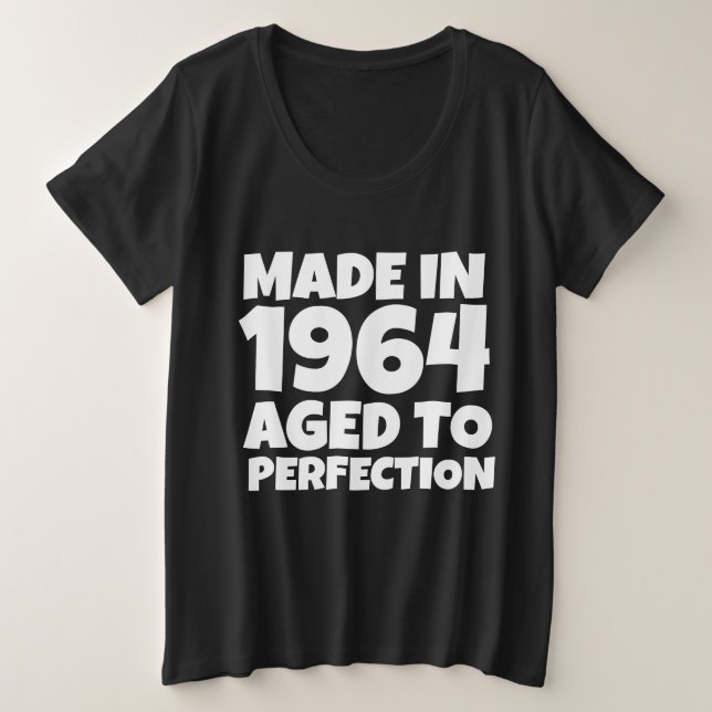 FAIT EN 1964 T-SHIRTS D'ANNIVERSAIRE (Design devant)