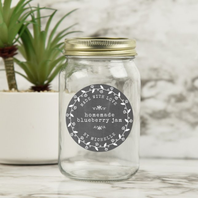 Fait Main Avec Amour Étiquette De Conserve Pour Po (Créateur téléchargé)