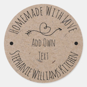 Fait maison avec Love Kraft Étiquette papier Mai