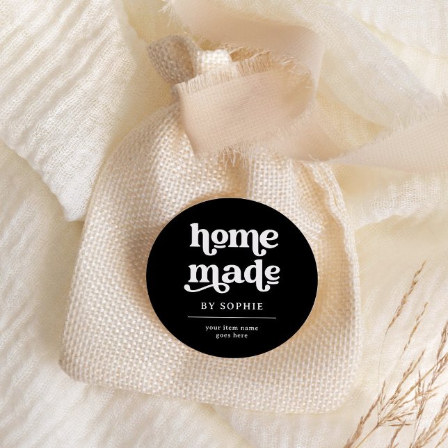 Fait maison | Boho Retro Look Packaging Étiquette  (A boho, retro product label for all of your homemade goods)