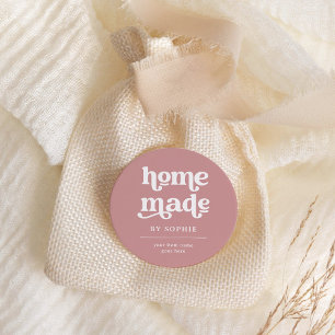 Fait maison Boho Retro Look Packaging Étiquette