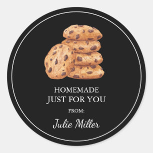 Fait maison juste pour vous étiquette de biscuits