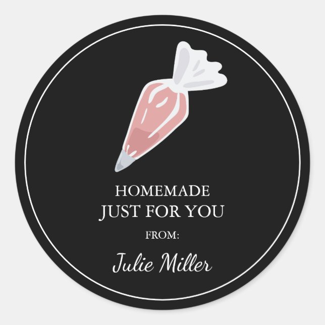 Fait maison juste pour vous étiquette de cuisine (Devant)