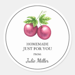 Fait maison juste pour vous étiquette de fruits de