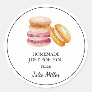 Fait maison juste pour vous macarons étiquette