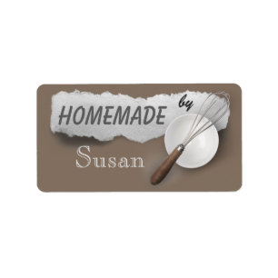 Fait maison par vous étiquettes de cuisson
