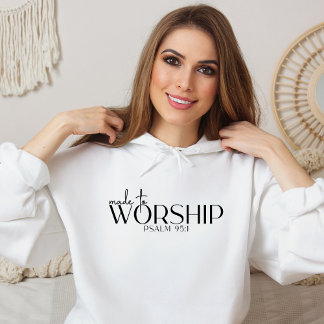 Fait pour adorer le Sweat - shirt à capuche chréti