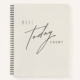 faites. aujourd'hui. comptez. Carnets et journaux