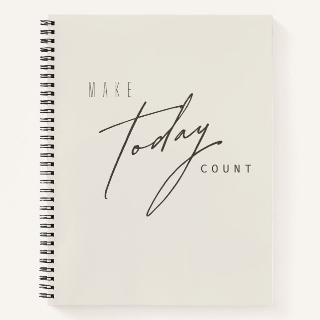 faites. aujourd'hui. comptez. Carnets et journaux (Devant)