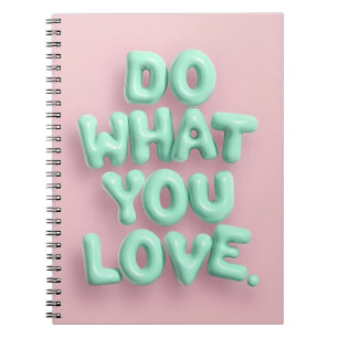 Faites ce que vous aimez pastel esthétique carnet
