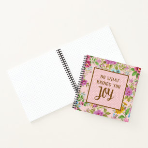 Faites ce qui apporte Joy Floral Bullet Journal