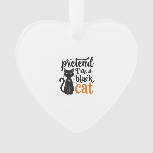 Faites comme si j'étais un chat noir T-shirt de ch (devant)