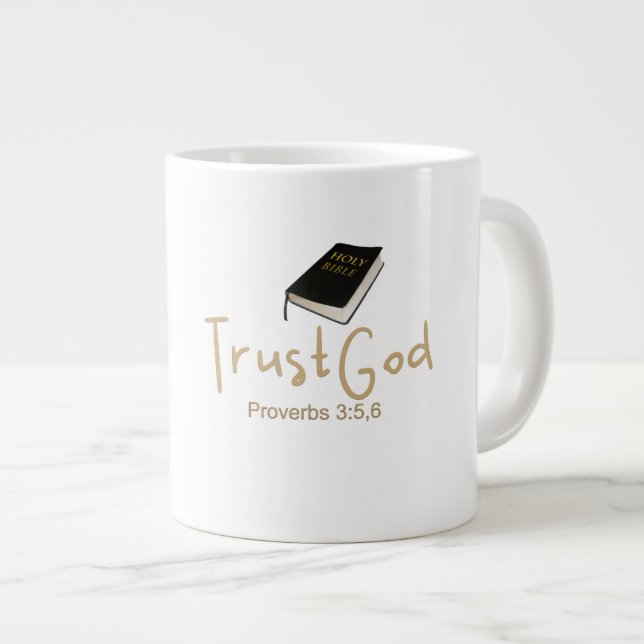 Faites confiance à Dieu Jumbo Mug (Devant droit)