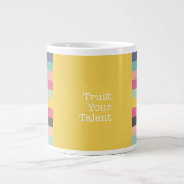 Faites confiance à votre talent Jumbo Mug (Devant)