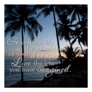 Faites confiance... Poster de la citation Thoreau