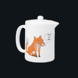 Faites dire au renard ce que vous voulez<br><div class="desc">Un joyeux renard de style dessin animé. Une de mes séries d'animaux de dessins animés que l'on peut trouver dans ma boutique zazzle. Vous pouvez customiser le texte dans la bulle de la parole pour dire ce que vous voulez. Anniversaire, voeux de Noël, un nom drôle ou un nom de...</div>