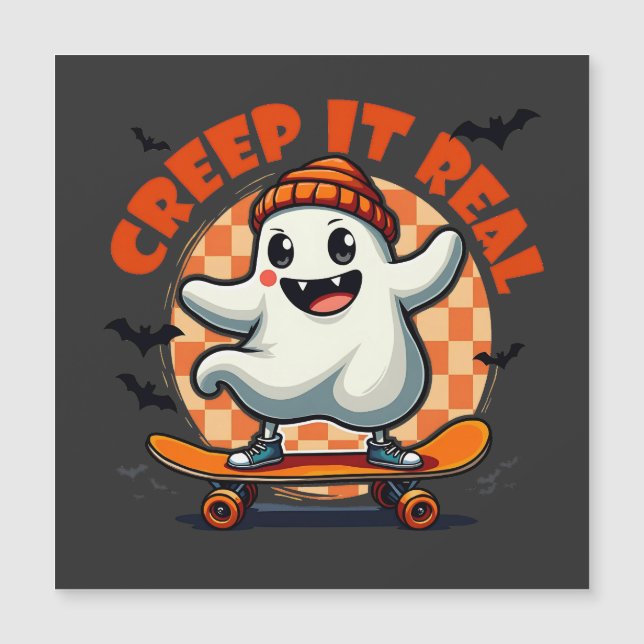 Faites du réel Planche à roulettes fantôme Hallowe (Devant)
