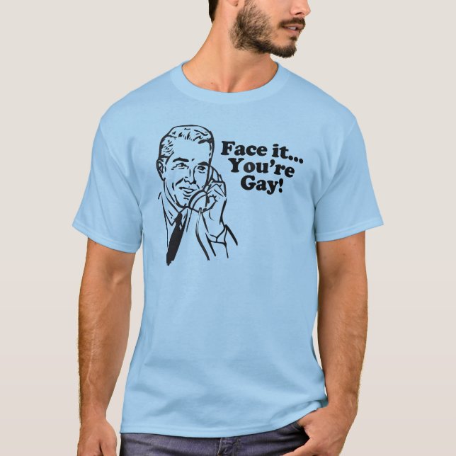 Faites- facelui… Vous au sujet du T-shirt gai (Devant)
