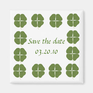 Faites gagner la date, magnet vert de frontière d