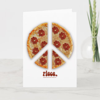 "Faites la pizza, cartes de voeux pas de guerre"