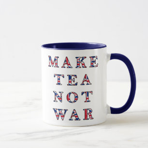 Faites la tasse de guerre de thé pas