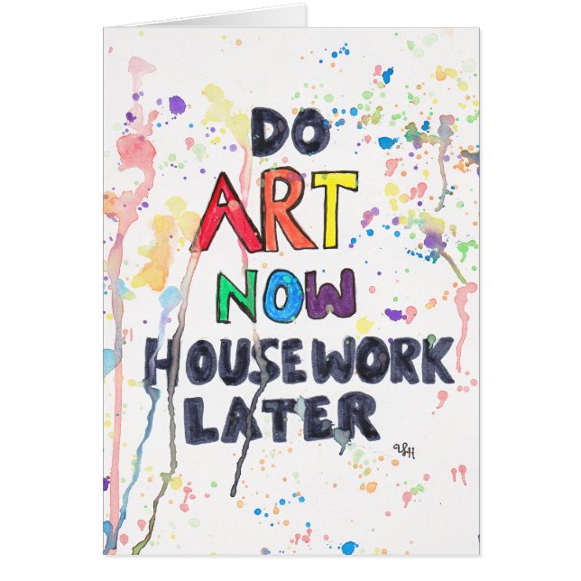 Faites l'art maintenant, les travaux domestiques (Devant)