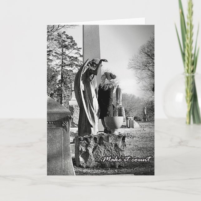 Faites-le compter Angel de la mort Carte de voeux  (Devant)