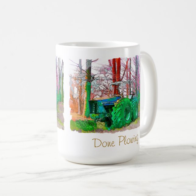 FAITES LE PLOWING CAFÉ MUG (Devant droit)