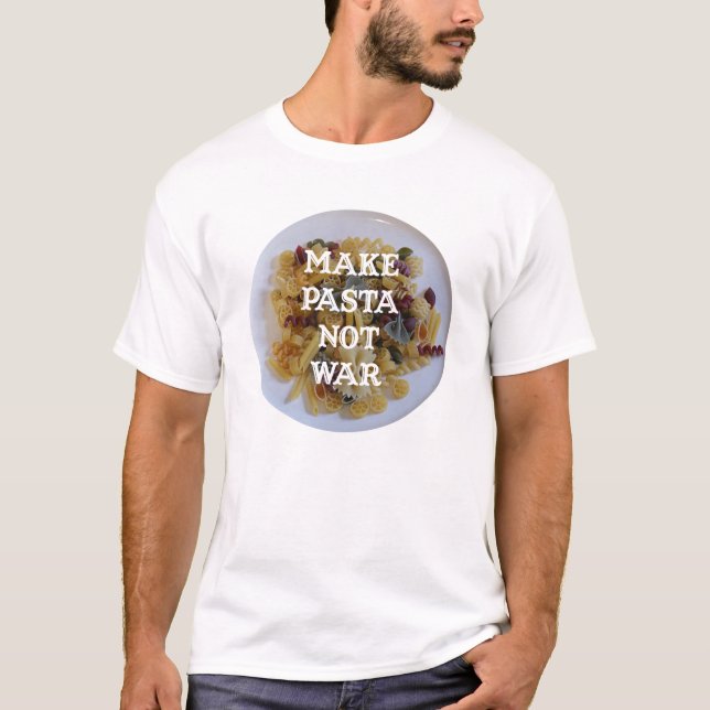 Faites le T-shirt de guerre de pâtes pas (Devant)