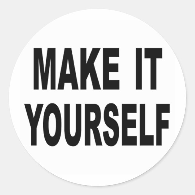 Faites-le vous-même Autocollants personnalisés (Devant)