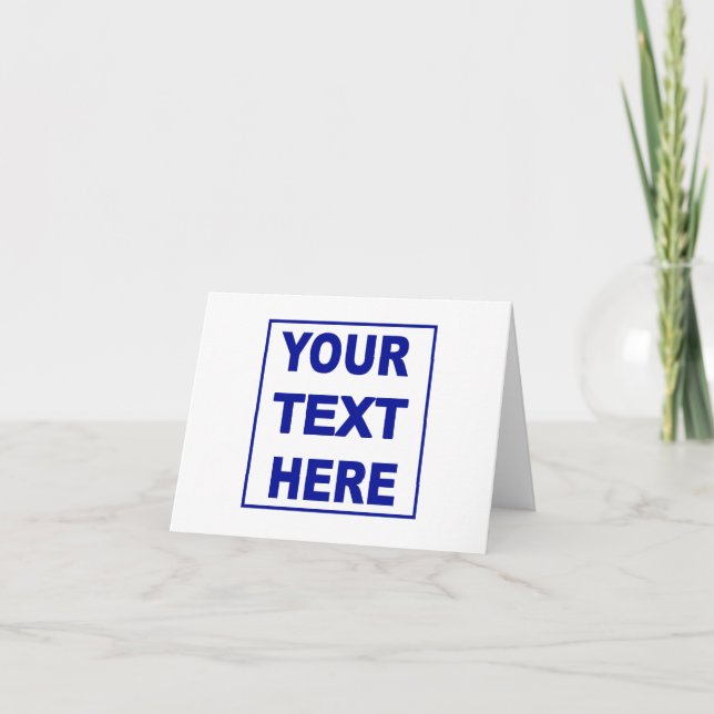 Faites-le vous-même Carte de note personnalisée (Devant)