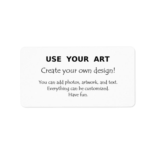 Faites-le vous-même étiquette stickers utiliser vo (Devant)