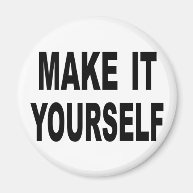 Faites-le vous-même Magnets ronds personnalisés (Devant)