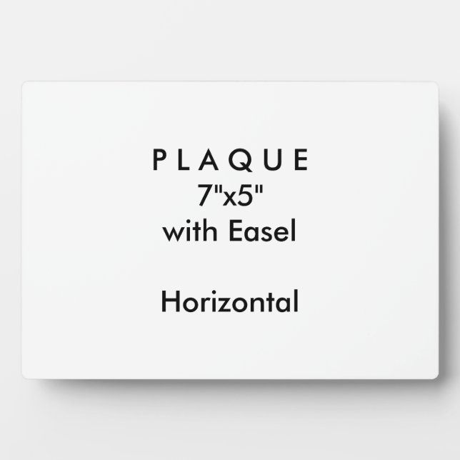 Faites-le vous-même - Plaque 7x5 avec Easel (Devant)