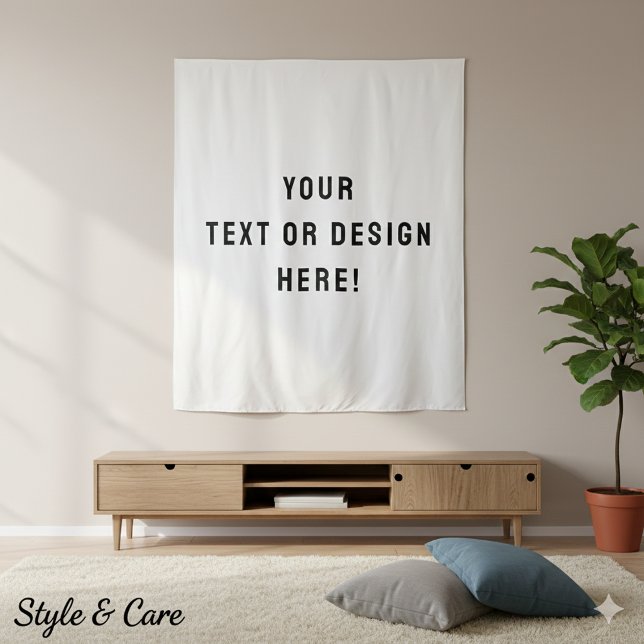 Faites-le vous - Tapisserie blanche personnalisée  (Make It Yours – XL Custom White Tapestry)
