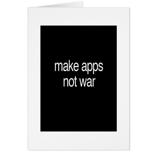 faites les apps, pas guerre (Devant)