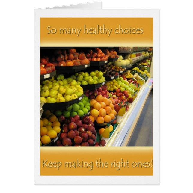 Faites les choix sains (Devant)