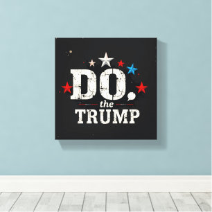 Faites l'impression en toile étirée de Trump