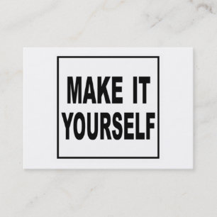 Faites-lui vous-même les cartes de visite faits