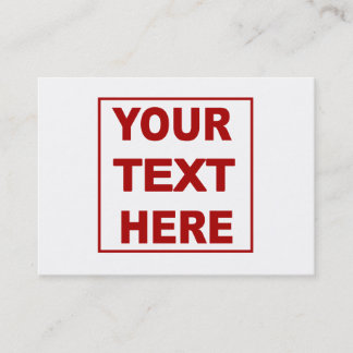 Faites-lui vous-même les cartes de visite faits